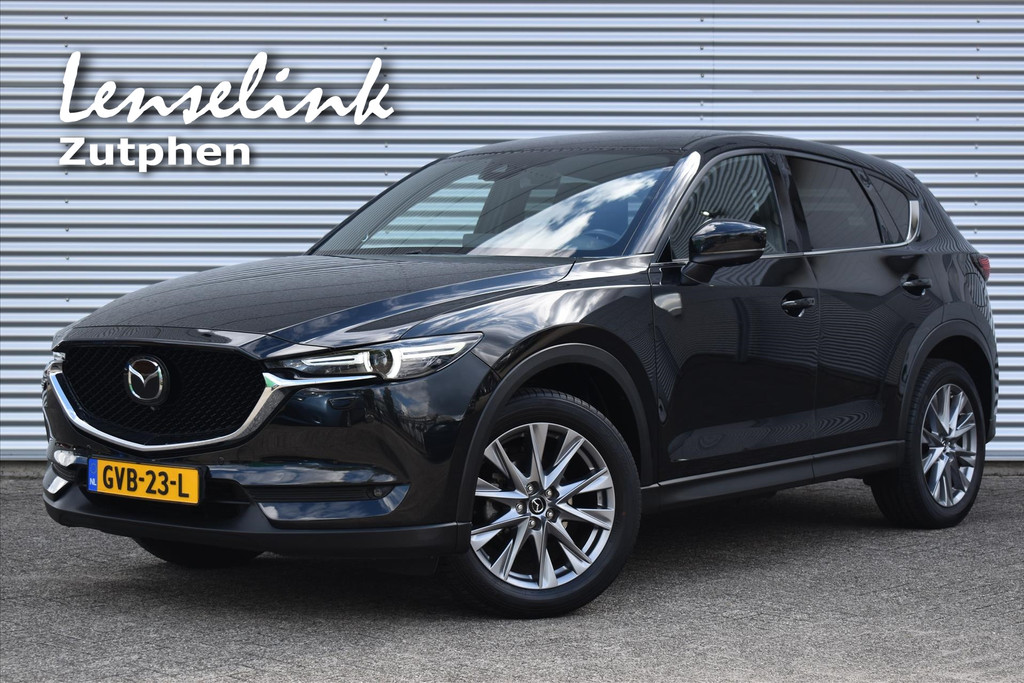 Mazda CX-5 2.5 SKYACTIV-G 194pk AWD Signature AUTOMAAT | Afn. trekhaak | Zwarte hemelbekleding | Donkerbruin led. bekl. | Rijklaar incl 12m